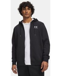 Under Armour - Icon Fleece Full-Zip Hoodie - Lyst