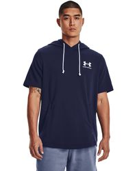 Under Armour - Rival Terry Short Sleeve Hoodie - Lyst