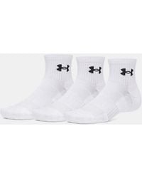 Under Armour - Performance Cotton 3-Pack Q Rter Socks Ultimate - Lyst