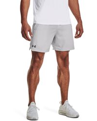 Under Armour - S Vanish Woven 6in Shorts Halo Grey/black L - Lyst