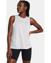 Under Armour - Tech Twist Tanktop Für Damen Halo Weiß Weiß - Lyst