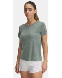 Under Armour - Haut À Manches Courtes Launch Camo Pour Femme Silica Réfléchissant - Lyst