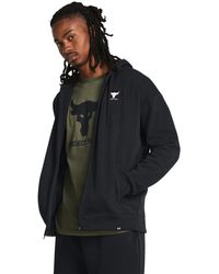 Under Armour - Project Rock Heavyweight Terry Full-zip - Lyst