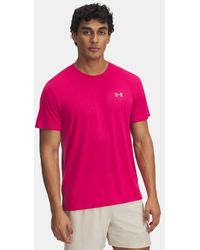 Under Armour - Camiseta De Manga Corta Trail Run Para Hombre Shaded Fuchsia Reflectante - Lyst