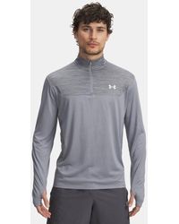 Under Armour - Parte De Arriba Con Cremallera De ¼ Tech Utility Para Hombre Acero Castlerock Blanco - Lyst