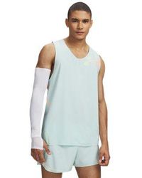 Under Armour - Velociti Elite Singlet Refresh Mint Electric Tangerine Fade - Lyst