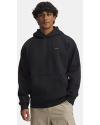 Under Armour - Sweat À Capuche Côtelé Icon Heavyweight Pour Homme Blanc - Lyst