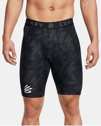 Under Armour - Curry Heatgear Printed 9" Shorts Anthracite - Lyst