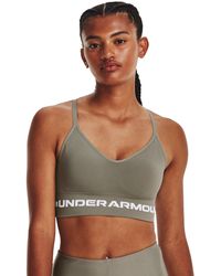 Under Armour - Seamless low long sport-bh - Lyst