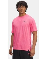 Under Armour - Maglia A Maniche Corte Tech Vent Jacqrd Da Uomo Super Nero - Lyst