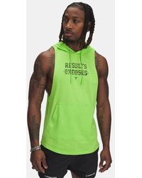 Under Armour - Project Rock Wire Sleeveless Hoodie Cyber - Lyst