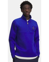 Under Armour - Drive Pro Hybrid Warning ½ Zip Royal Taxi - Lyst