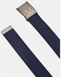 Under Armour - Cintura Drive Stretch Webbing Da Uomo Midnight Marino Khaki Base Argento - Lyst