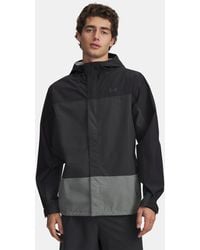 Under Armour - Cloudstrike Colorblock Herenjack Zwart Anthracite Wit - Lyst