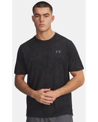Under Armour - Tech Vent Jacq Rd Short Sleeve Anthracite Castlerock - Lyst