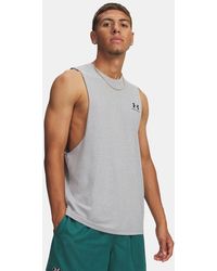 Under Armour - Ua Left Chest Cut-off Tank - Lyst