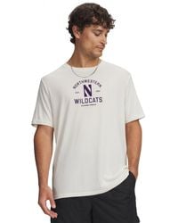 Under Armour - Ua Performance Cotton Collegiate Short Sleeve T-shirt - Lyst
