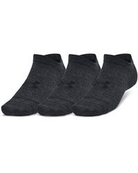 Under Armour - Essential 3-pack No-show Socks - Lyst