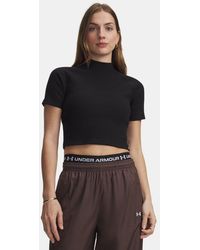 Under Armour - Ua Rival Rib Mock Short Sleeve - Lyst