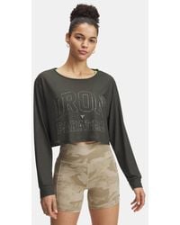 Under Armour - Project Rock Iron Paradise Long Sleeve Baroque City Khaki City Khaki - Lyst
