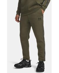 Under Armour - Icon Fleece Taping Joggers Marine Od - Lyst