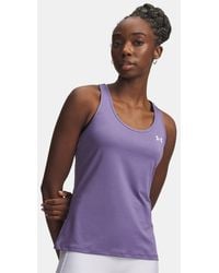 Under Armour - Tech Mesh Racer Tank Luxe - Lyst