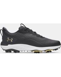 Under Armour - Scarpe Da Golf Drive Pro Clone Da Uomo Anthracite Metallico Oro - Lyst