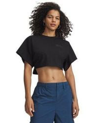 Under Armour - Cropped Script Short Sleeve Ultimate Ultimate - Lyst