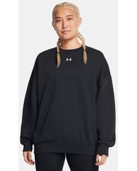 Under Armour - Sudadera Rival Fleece Oversized Para Mujer Blanco - Lyst