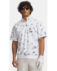Under Armour - Drive Wind Golf Trip Short Sleeve ½ Zip Rack - Lyst