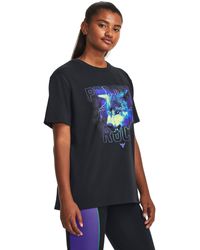 Under Armour - Project Rock Night Shift Campus Heavyweight T-shirt - Lyst