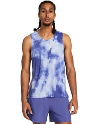 Under Armour - Launch Elite Printed Singlet - Lyst