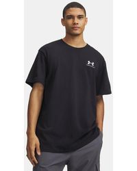 Under Armour - Logo Embroidered Heavyweight Short Sleeve - Lyst