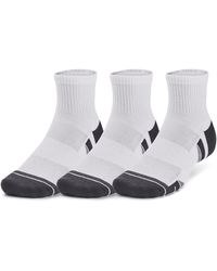 Under Armour - Performance Cotton 3-pack Q Rter Socks - Lyst