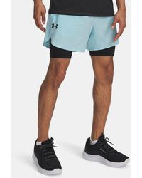 Under Armour - Vanish Elite 2-In-1 Shorts Für Herren Stream Schwarz - Lyst