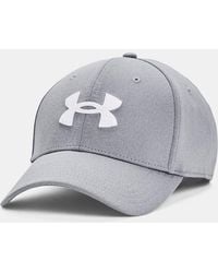 Under Armour - Blitzing Low Stretch Fit Cap Steel - Lyst