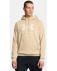 Under Armour - Rival Fleece Logo Hoodie - Lyst