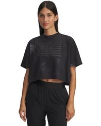 Under Armour - Ua Freedom Crop Short Sleeve - Lyst