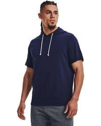 Under Armour Men s Sportstyle Short sleeve Hoodie in White for Men