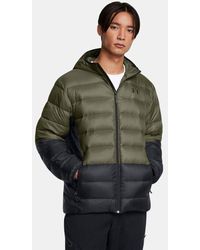 Under Armour - Legend Down Hooded Jacket Marine Od - Lyst