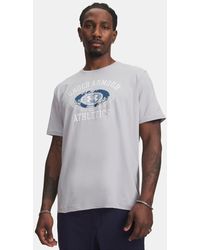 Under Armour - Armour Globe Short Sleeve Mod Medium Heather - Lyst
