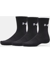 Under Armour - Performance Cotton 3-Pack Crew Socks Ultimate Ultimate - Lyst