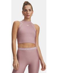 Under Armour - Heatgear Rib Tank Tourmaline Tourmaline - Lyst