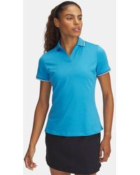 Under Armour - Drive Rib Short Sleeve Polo Ether Midnight Midnight - Lyst