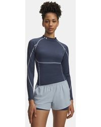 Under Armour - Coldgear Neolast Mock Long Sleeve Downpour Reflective - Lyst
