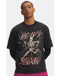 Under Armour - Hb Run Heavyweight Wash Miles Short Sleeve Ultimate Reflective - Lyst
