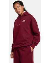 Under Armour - Icon Fleece Oversized Hoodie Cardinal - Lyst