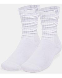 Under Armour - Sportstyle Cotton Scrunch 2-Pack Crew Socks Halo - Lyst