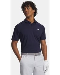 Under Armour - Tee To Pique Polo Midnight - Lyst