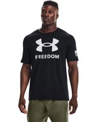 Under Armour Men's Ua Freedom Fire Dept T-shirt in Blue for Men | Lyst